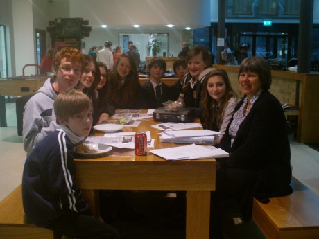 Bronze Arts Award Group working on the Dickens Challenge